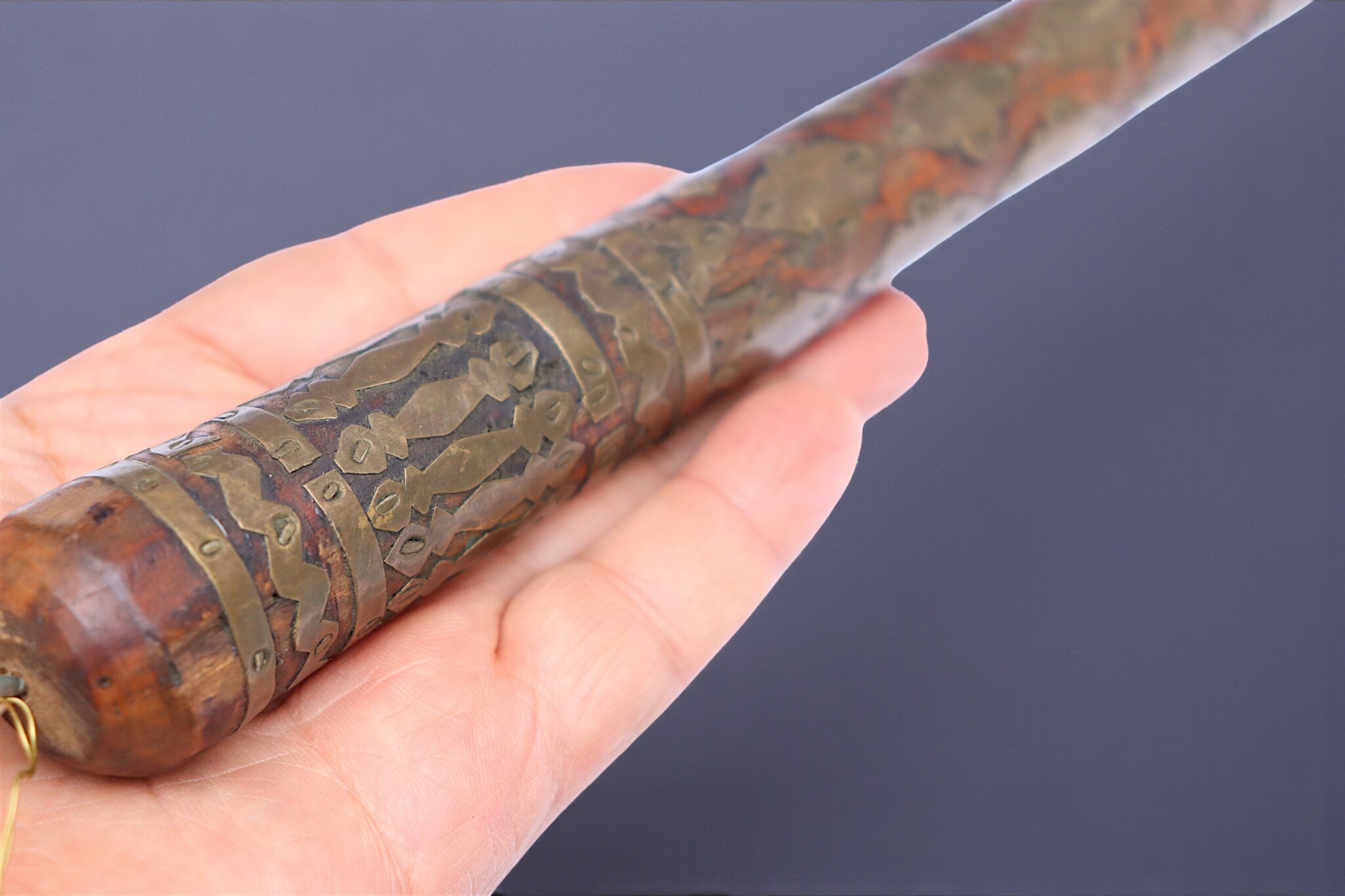 Vintage Afghanische Pferdepeitsche für Buzkashi aus 60er Jahre. - F