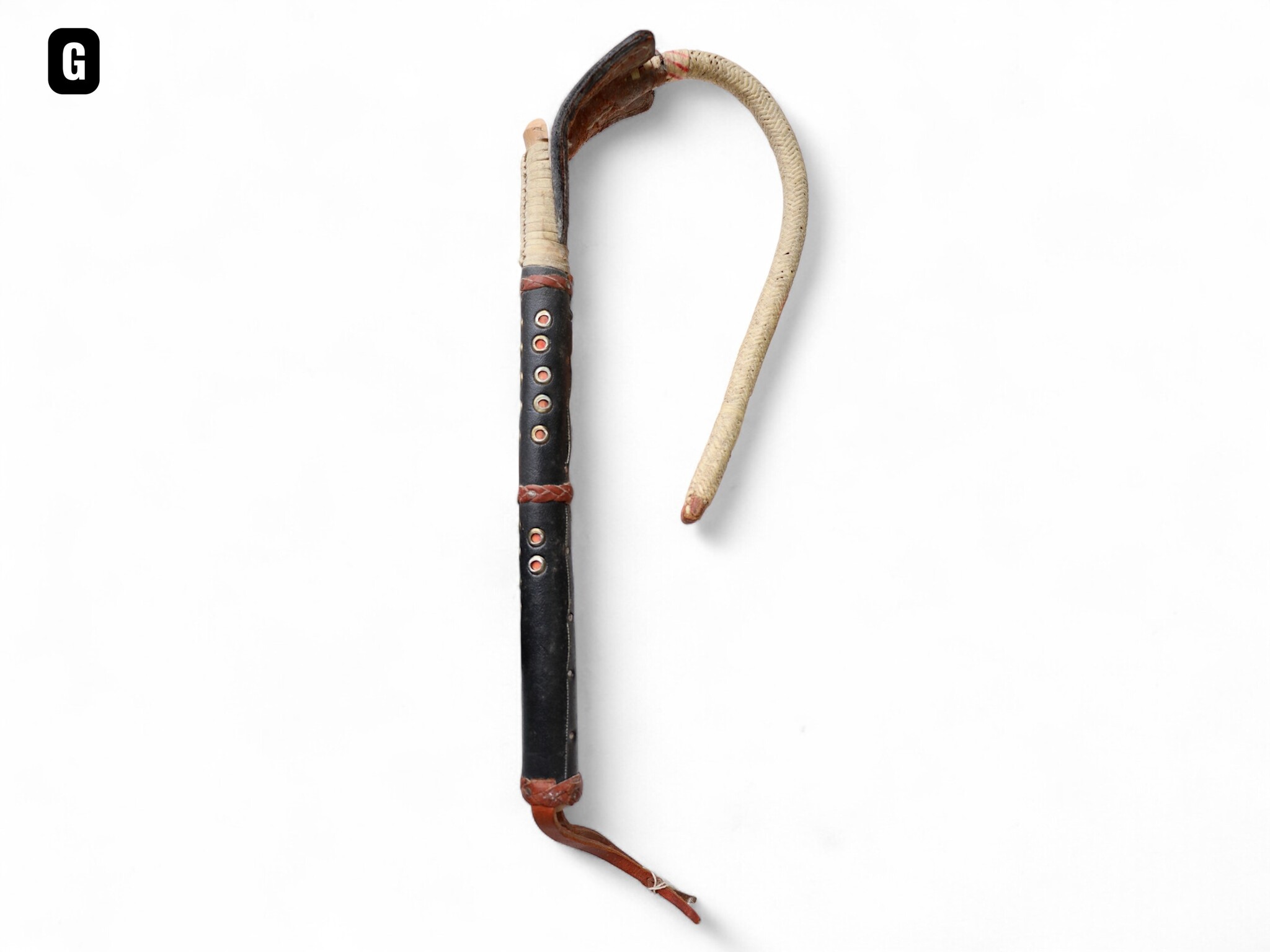 Afghan hors whip for Buzkashi from the 1960s-70s. - G