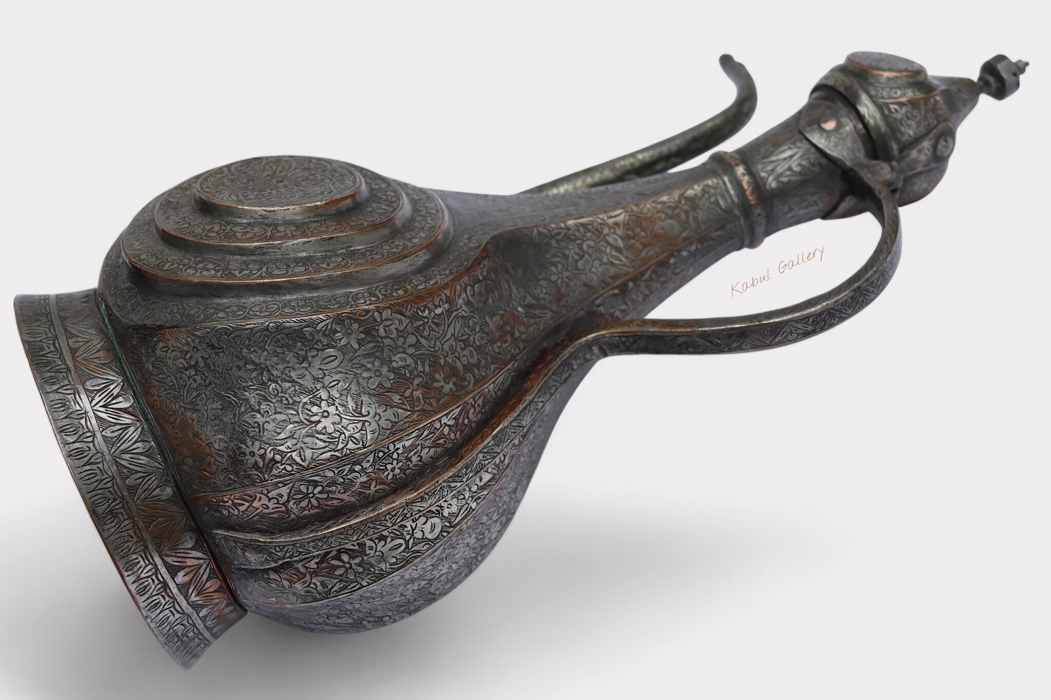 Antique Central Asian copper Teapot Ewer 19th century Bukhara - Samarkand No:HH25/1