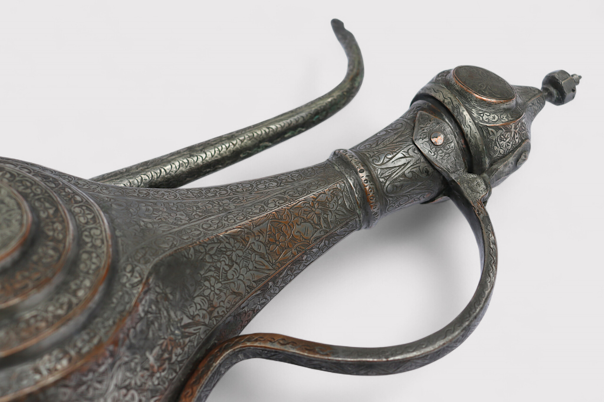 Antik orient Kupfer Teekanne Kanne um 19 J.h.Bukhara teapot Nr:HH25/1