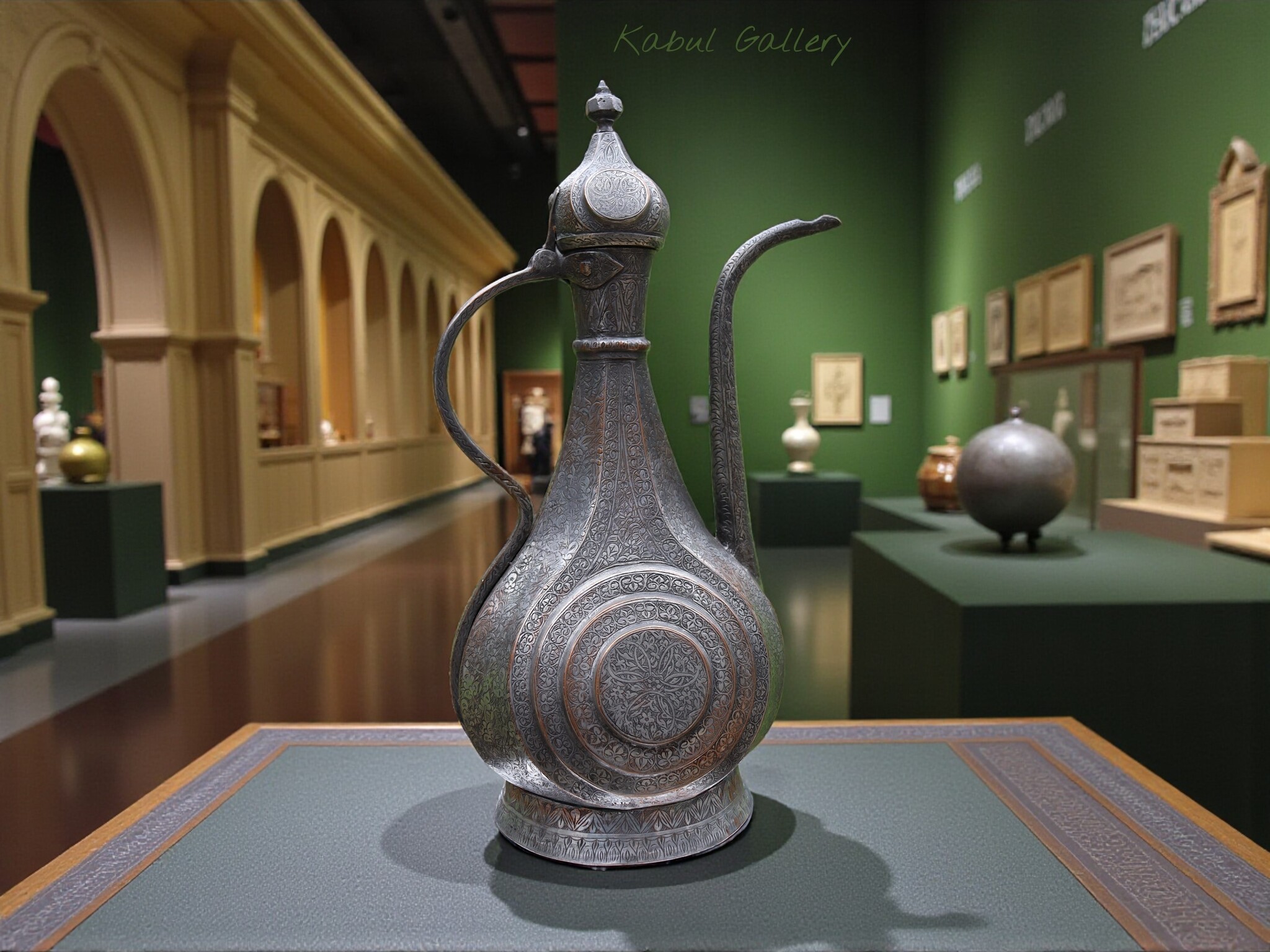 Antik orient Kupfer Teekanne Kanne um 19 J.h.Bukhara teapot Nr:HH25/1