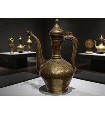 Antik orient MessingTeekanne Kanne um 19 J.h.Bukhara teapot Nr:HH25/2