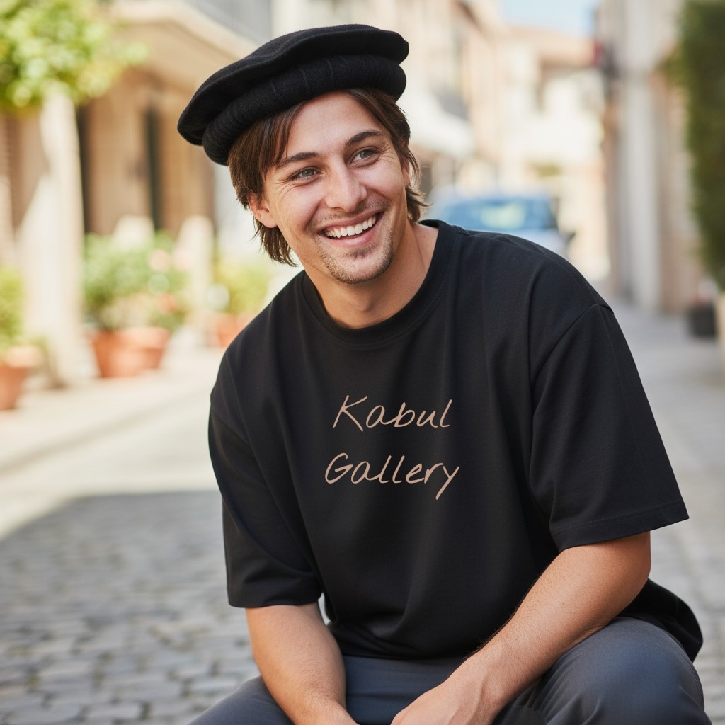 Original Afghan pakol woll cape  topped Ethnic dress from afghanistan and pakistan (  Black  )