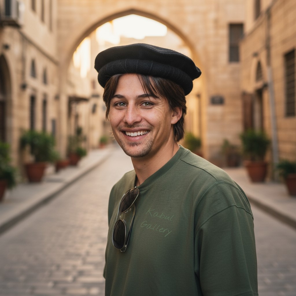 Original Afghanische  Afghan Kopfbedeckung Pakol Mütze wollomütze Pakistan Schwarz