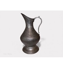 Antique hand Antique Islamic Tinned Copper Pitcher Middle Eastern Persian Antique 19th Century Ewer water jug Ewer 19th century Bukhara - Samarkand 25 - F
