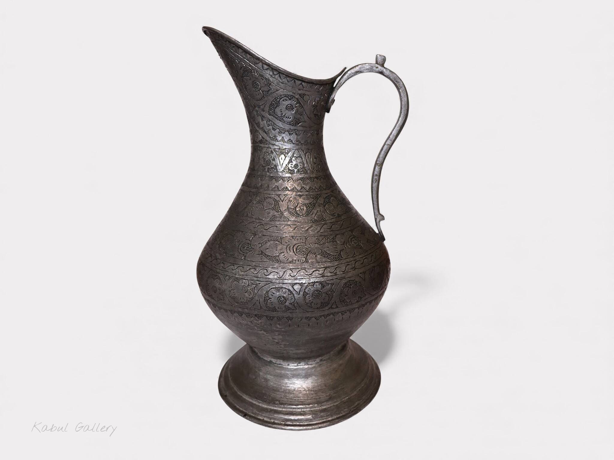 Antique Islamic Tinned Copper Pitcher Middle Eastern Persian Antique 19th Century Ewer water jug Ewer 19th century Bukhara - Samarkand 25 - F