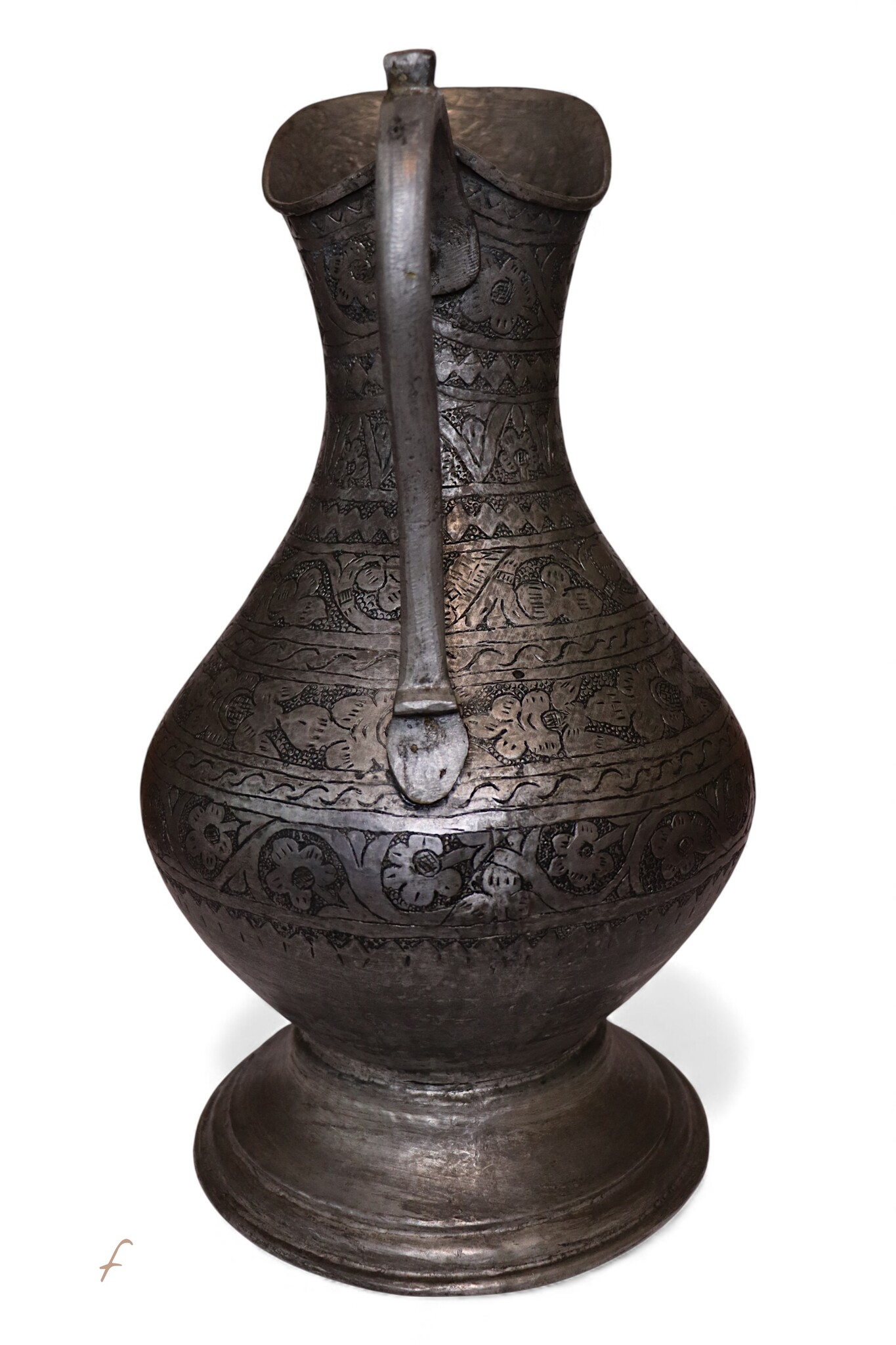 Antique Islamic Tinned Copper Pitcher Middle Eastern Persian Antique 19th Century Ewer water jug Ewer 19th century Bukhara - Samarkand 25 - F