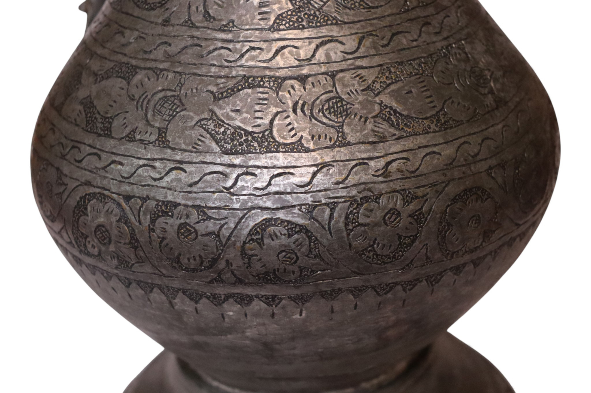 Antique Islamic Tinned Copper Pitcher Middle Eastern Persian Antique 19th Century Ewer water jug Ewer 19th century Bukhara - Samarkand 25 - F