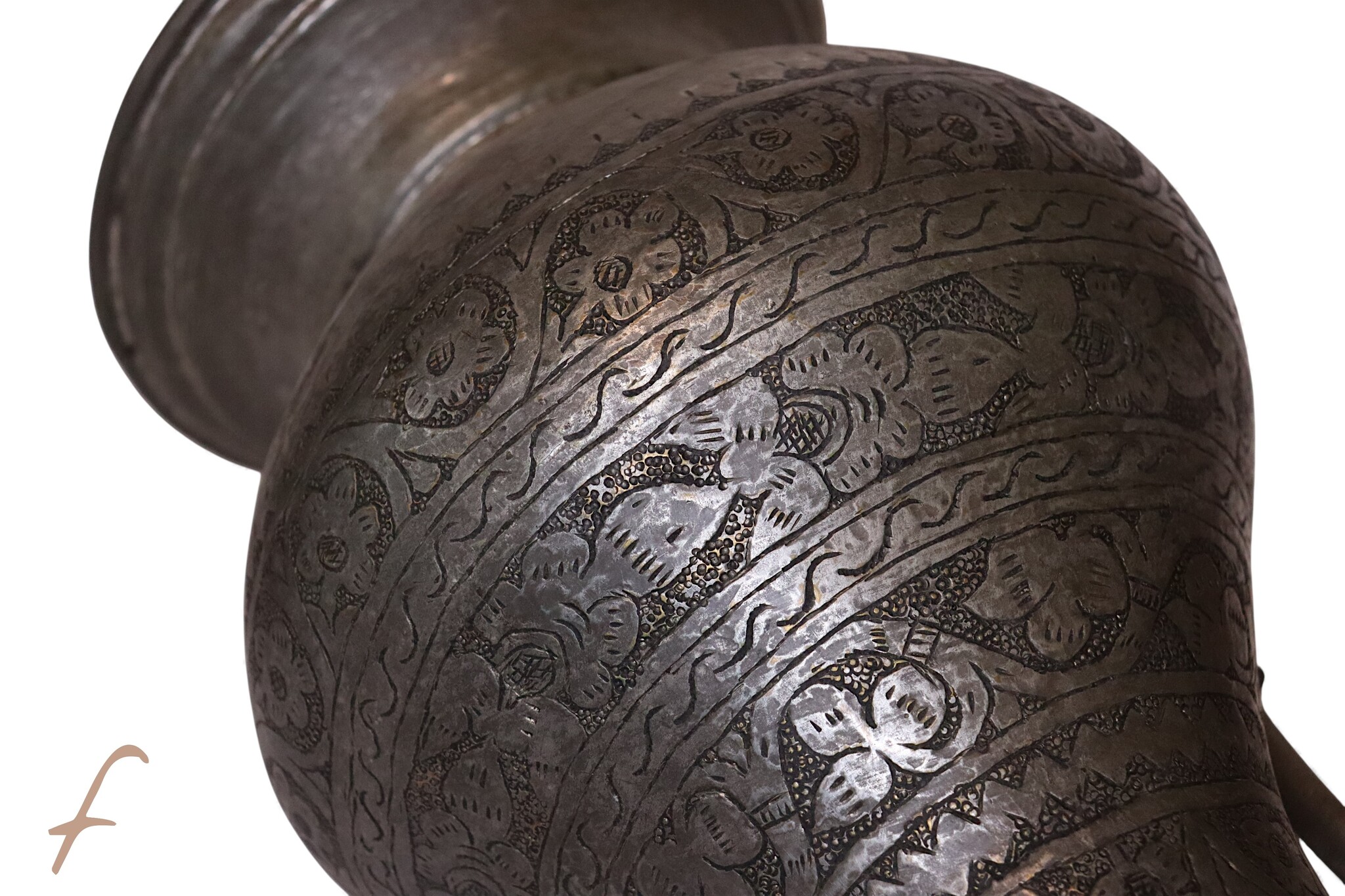 Antique Islamic Tinned Copper Pitcher Middle Eastern Persian Antique 19th Century Ewer water jug Ewer 19th century Bukhara - Samarkand 25 - F