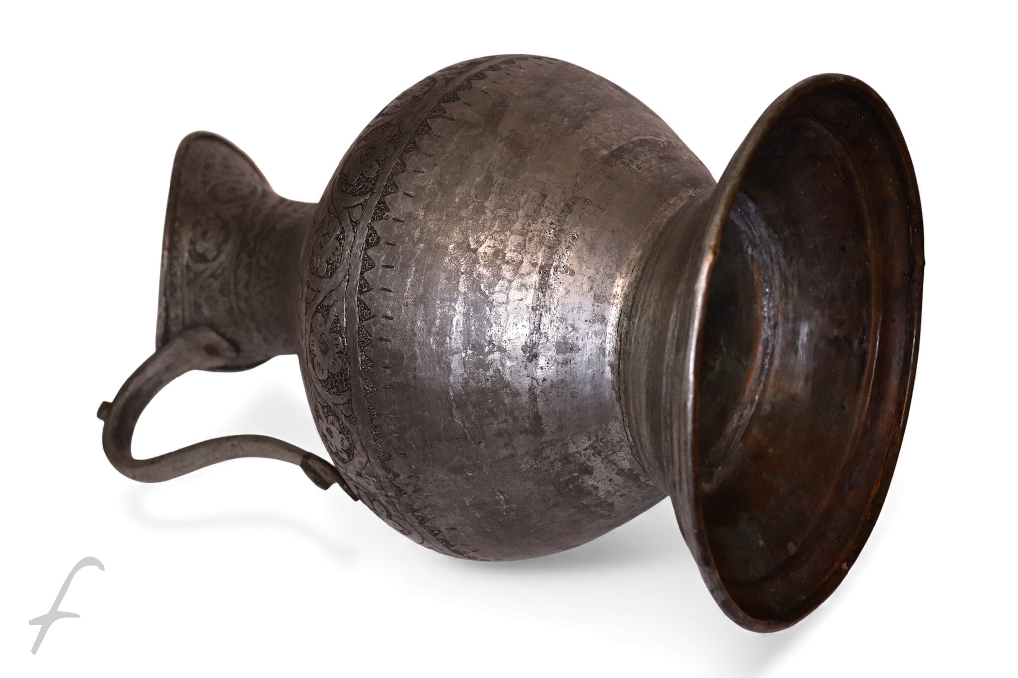 Antique Islamic Tinned Copper Pitcher Middle Eastern Persian Antique 19th Century Ewer water jug Ewer 19th century Bukhara - Samarkand 25 - F