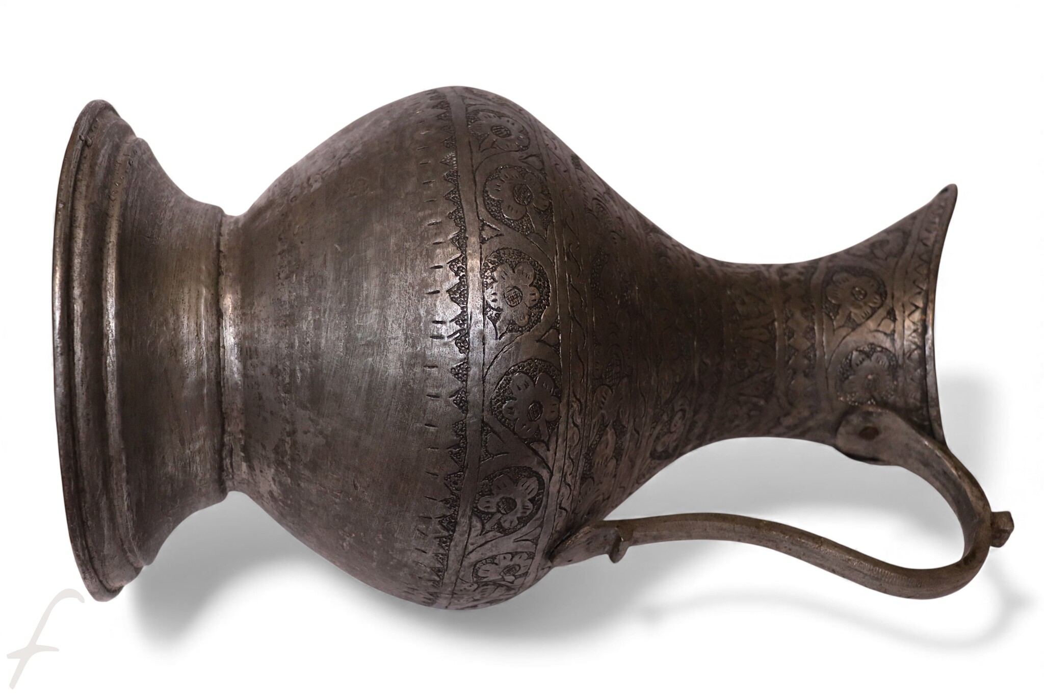 Antique Islamic Tinned Copper Pitcher Middle Eastern Persian Antique 19th Century Ewer water jug Ewer 19th century Bukhara - Samarkand 25 - F