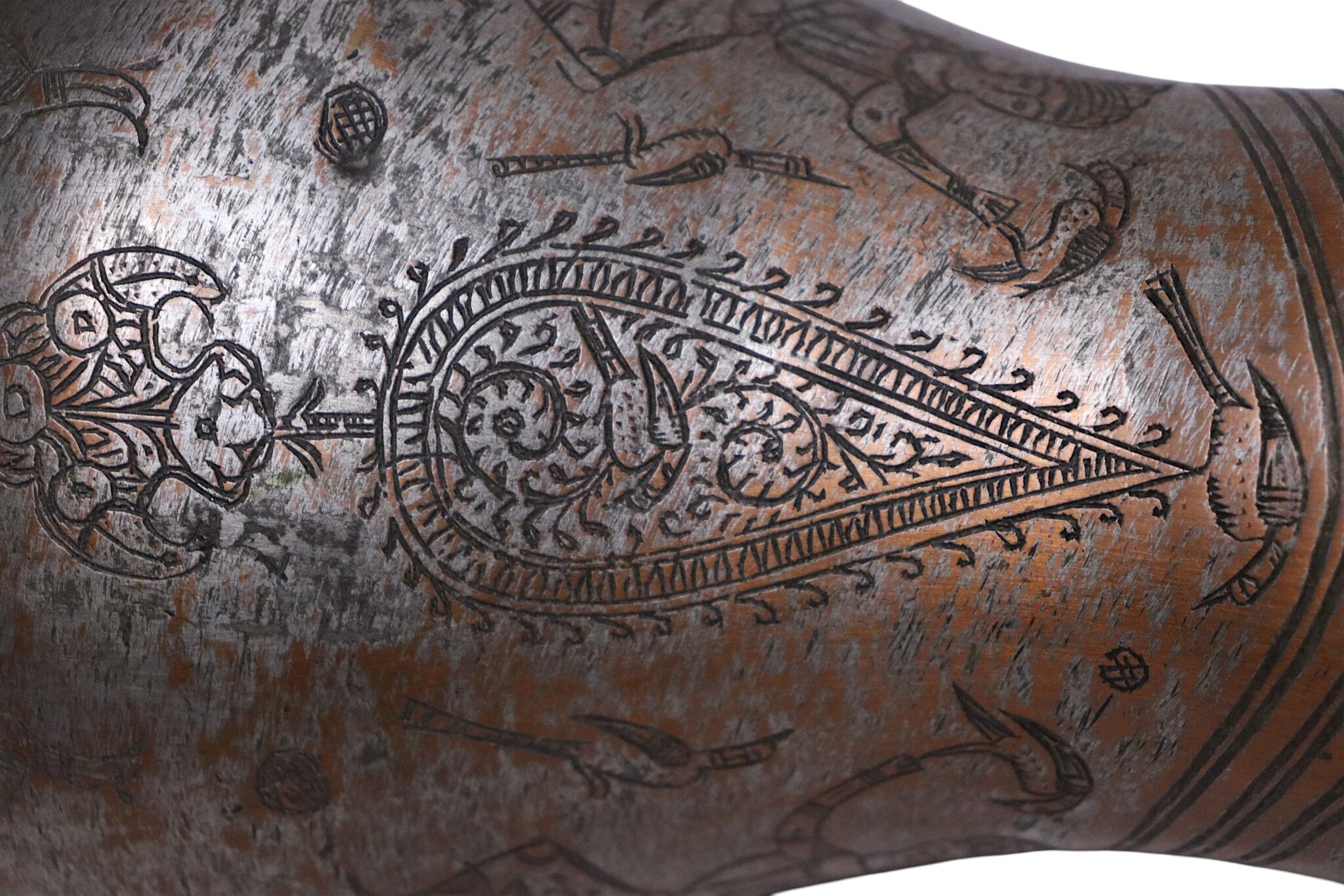 Antique Islamic Tinned Copper Pitcher Middle Eastern Persian Antique 19th Century Ewer water jug Ewer 19th century Bukhara - Samarkand 25 - H