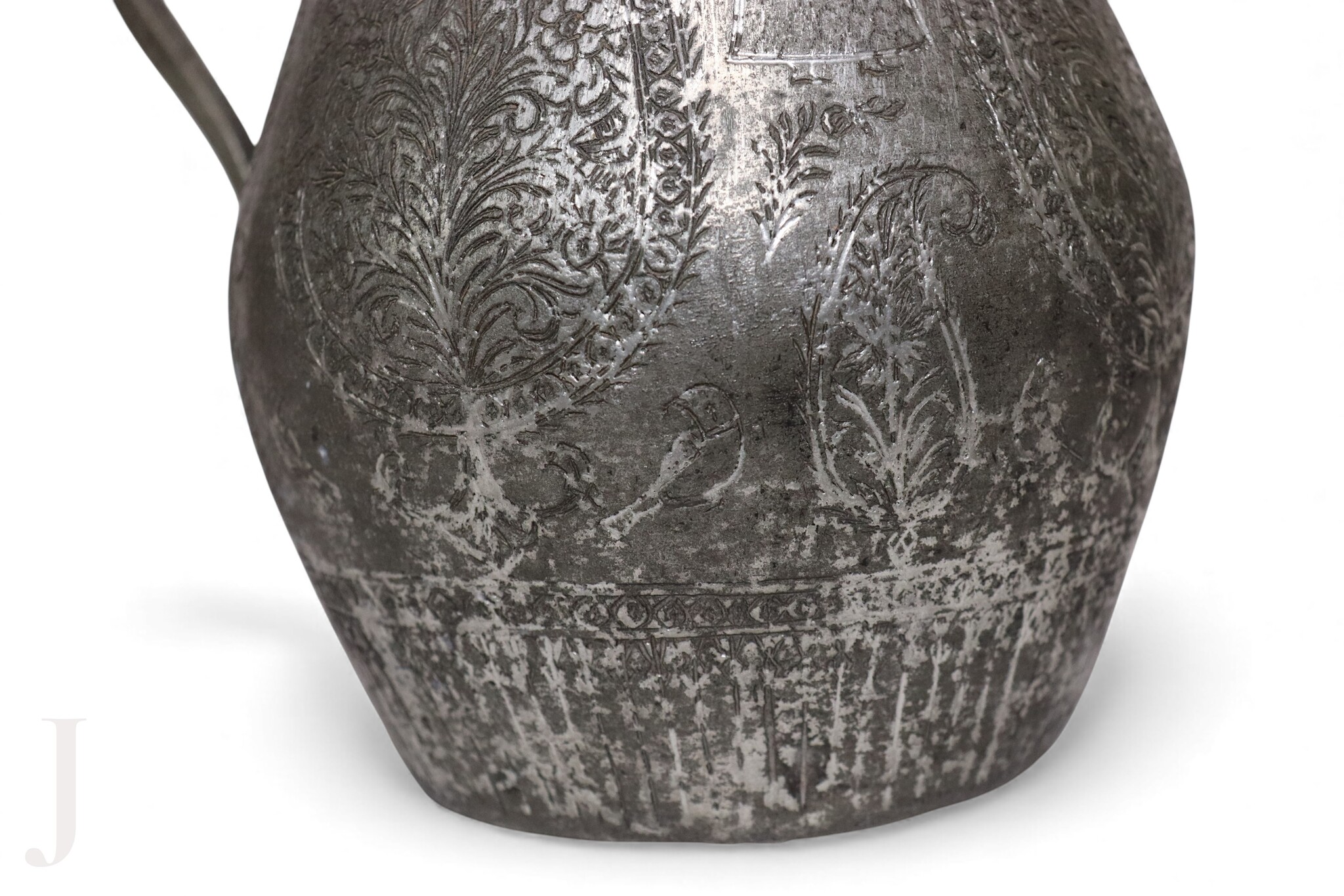 Antique Islamic Tinned Copper Pitcher Middle Eastern Persian Antique 19th Century Ewer water jug Ewer 19th century Bukhara - Samarkand 25 - J