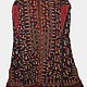 antique embroidered Woman’s Tekke Turkmen Mantle chyrpy robe Coat 19th Century black 9052/24