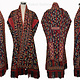 antique embroidered Woman’s Tekke Turkmen Mantle chyrpy robe Coat 19th Century black 9052/24