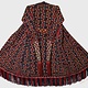 antique embroidered Woman’s Tekke Turkmen Mantle chyrpy robe Coat 19th Century black 9052/23