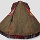 antique embroidered Woman’s Tekke Turkmen Mantle chyrpy robe Coat 19th Century black 9052/23