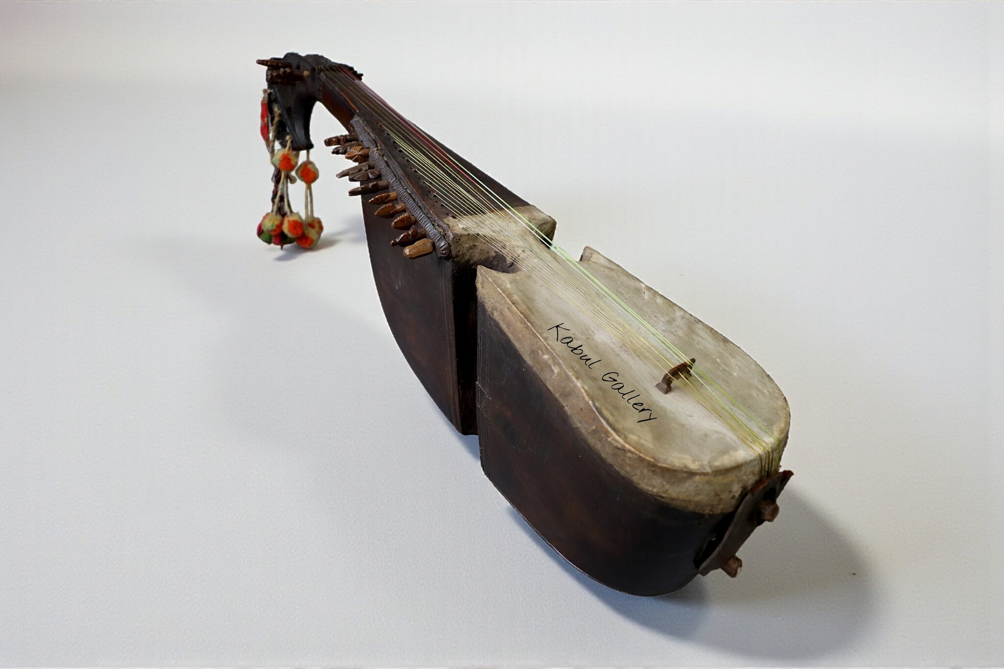 antique traditional folk musical instrument Afghanistan Rubab rabab 26A