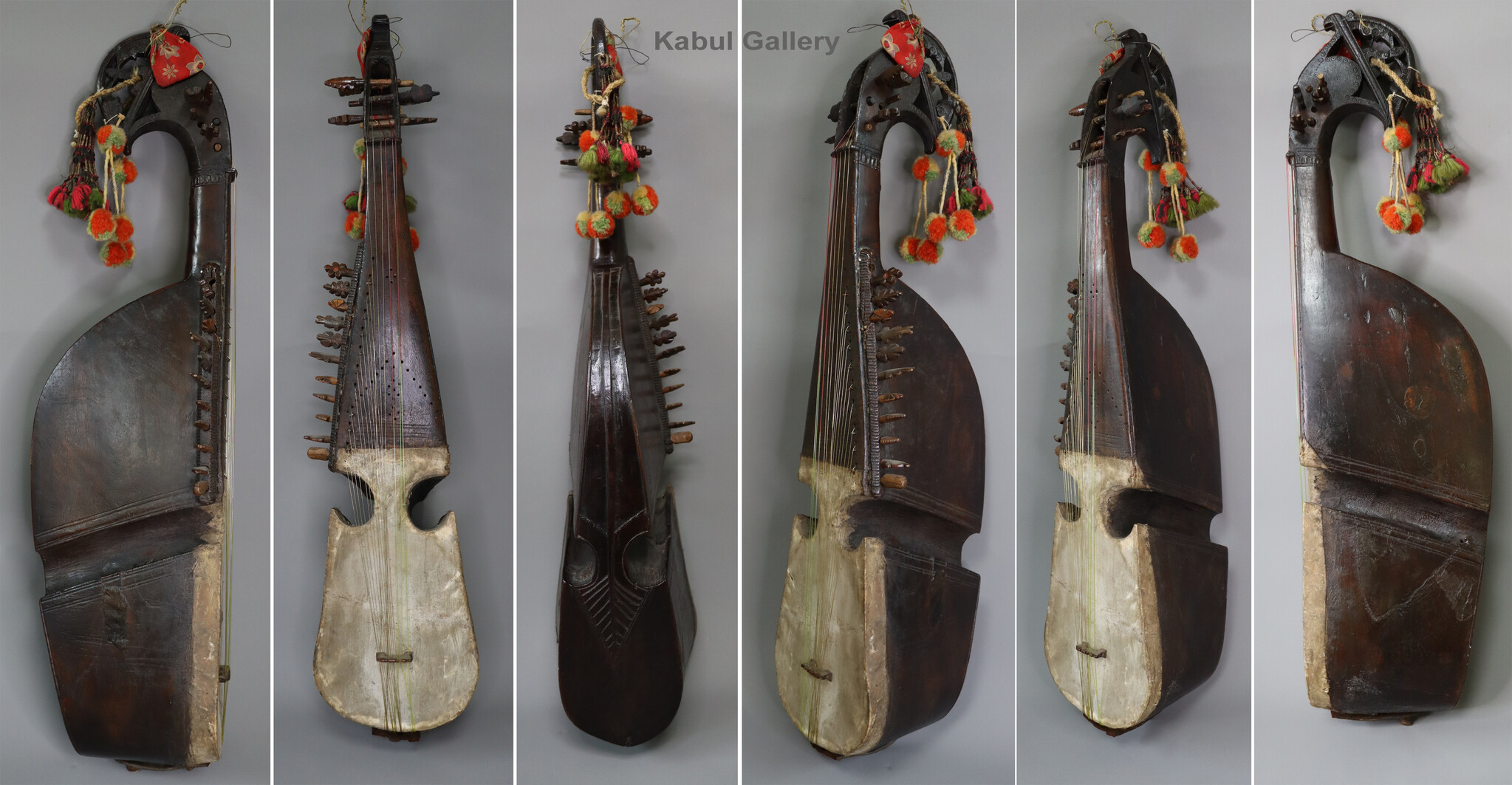 antique traditional folk musical instrument Afghanistan Rubab rabab 26A