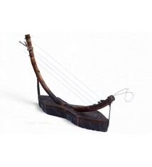 antique orient exotic musical instrument  afghanistan Nuristan kohistan harp waj wuj musik. 26A