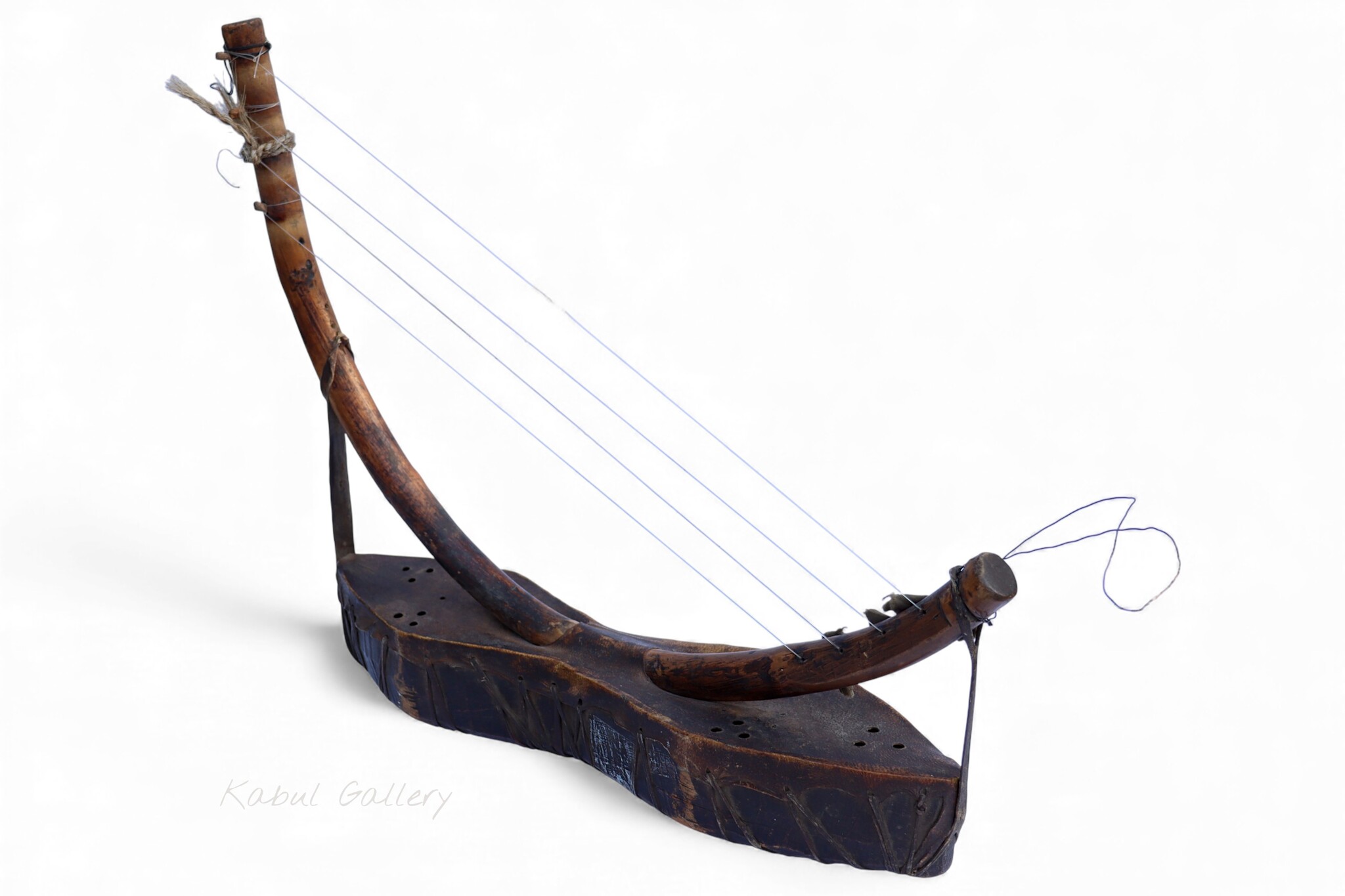 antik orient exotische Musikinstrument afghanistan Nuristan kohistan harp waj wuj musik Nr:26A