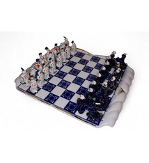 Moscow Russisches Porzellan schachspiel (Verbilki) Gardner-Fabrik (Blau)  26