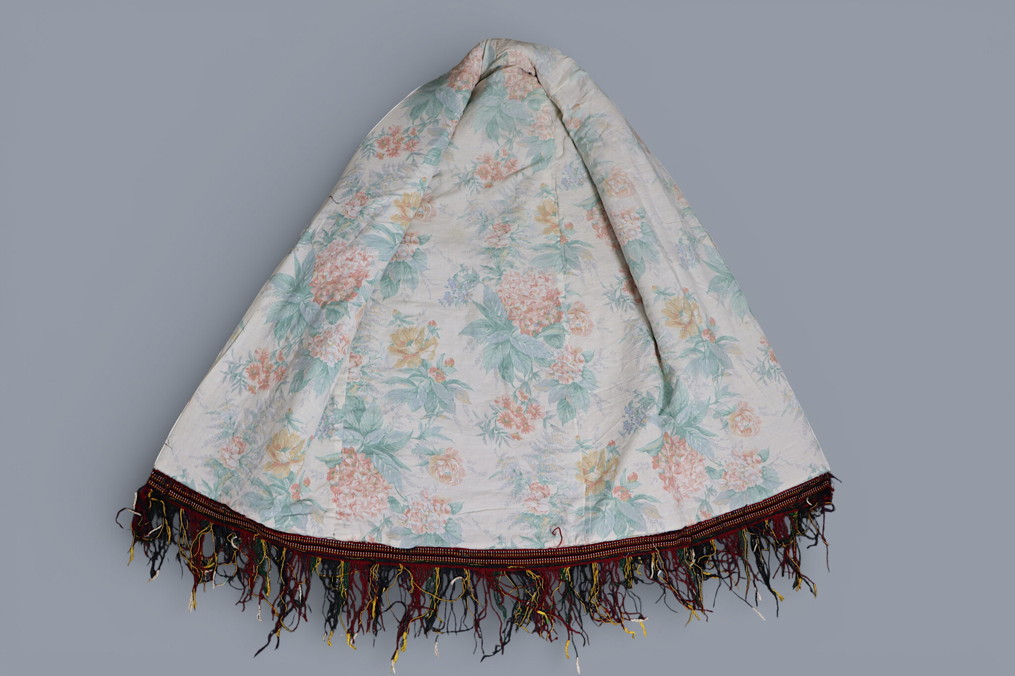 antique silk hand embroidered nomadic Turkmen Uzbek Afghan Ethnic Chapan coat Chirpy Turkmen Tekke Chyrpy Paranja  26A