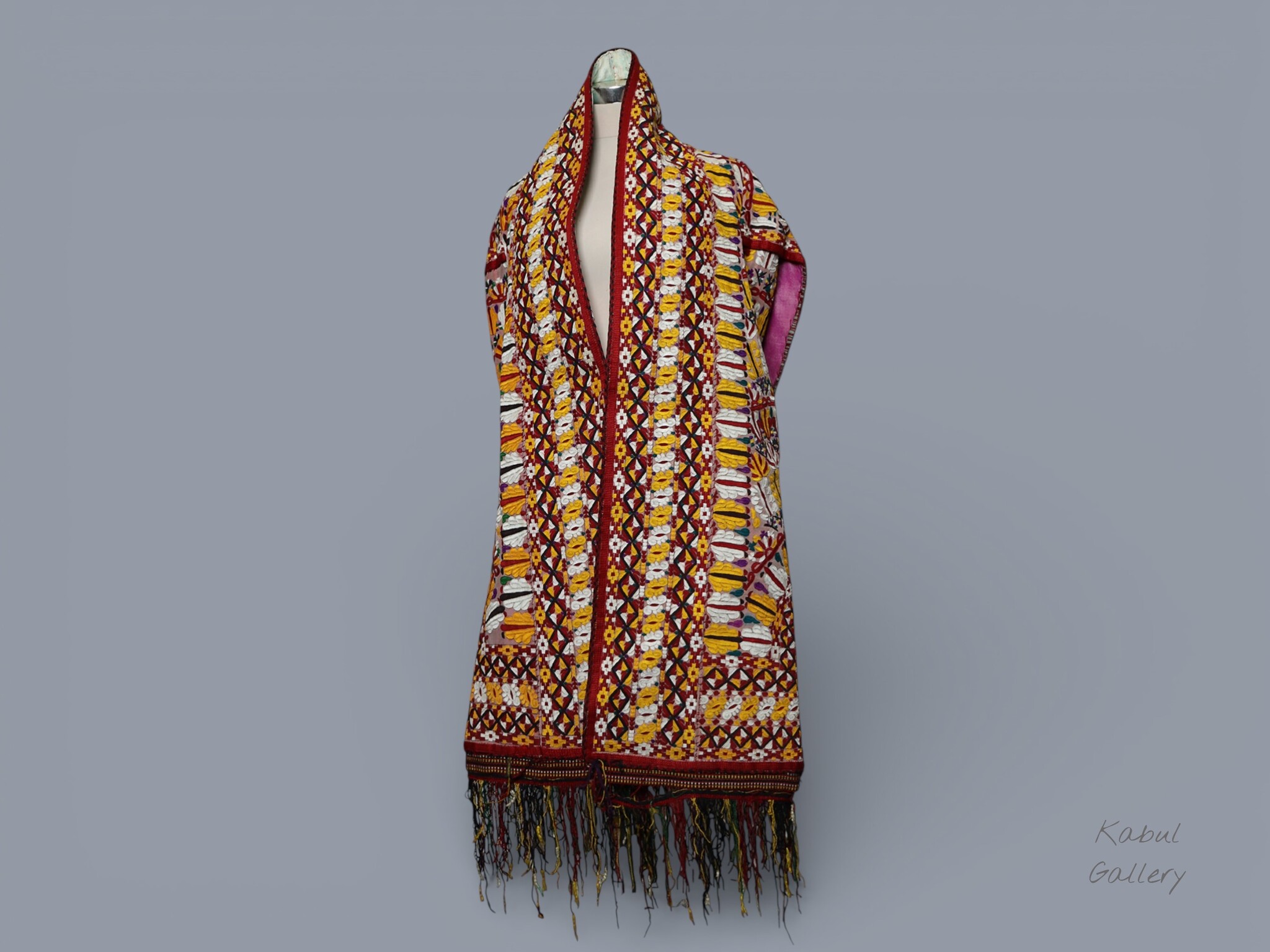 antique silk hand embroidered nomadic Turkmen Uzbek Afghan Ethnic Chapan coat Chirpy Turkmen Tekke Chyrpy Paranja  26A