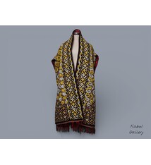 antique silk hand embroidered nomadic Turkmen Uzbek Afghan Ethnic Chapan coat Chirpy Turkmen Tekke Chyrpy Paranja  26B