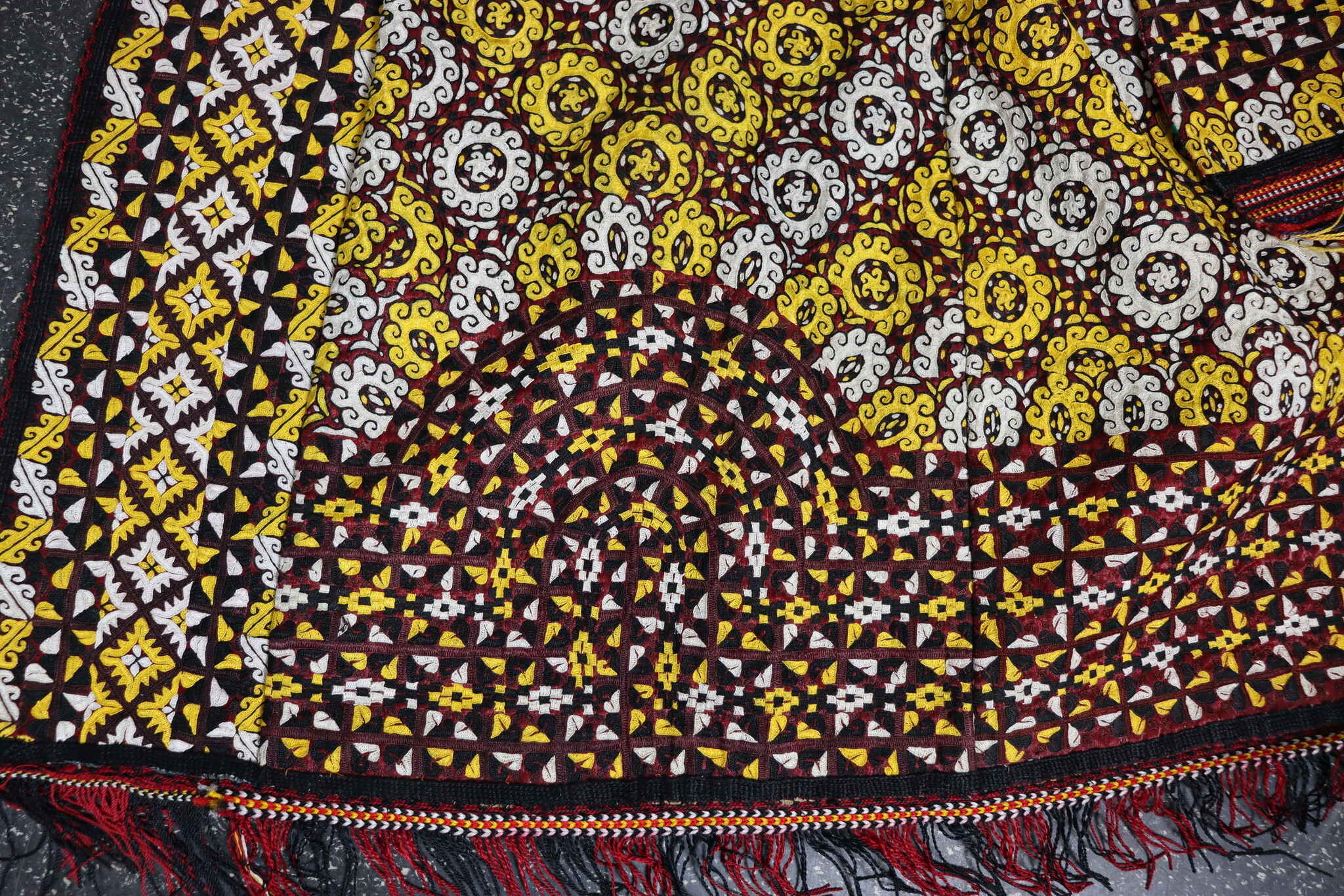 antique silk hand embroidered nomadic Turkmen Uzbek Afghan Ethnic Chapan coat Chirpy Turkmen Tekke Chyrpy Paranja  26B