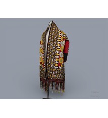 antique silk hand embroidered nomadic Turkmen Uzbek Afghan Ethnic Chapan coat Chirpy Turkmen Tekke Chyrpy Paranja  26D