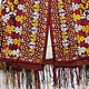 antique silk hand embroidered nomadic Turkmen Uzbek Afghan Ethnic Chapan coat Chirpy Turkmen Tekke Chyrpy Paranja  26G
