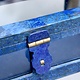 Hand Crafted stunning genuine Lapis Lazuli Gemstone Glass and brass jewellery Box from Afghanistan. Nr-18/A