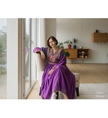 antik Nomaden kuchi Tracht  violett 18/11