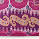 137x135 cm Antique  Uzbek tribal  Silk Ikat  Wall Hanging stretched on MDF wood