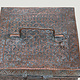 antique islamic solid copper tinned box chest tube jewelry box casket from Afghanistan 19th century No:ET26