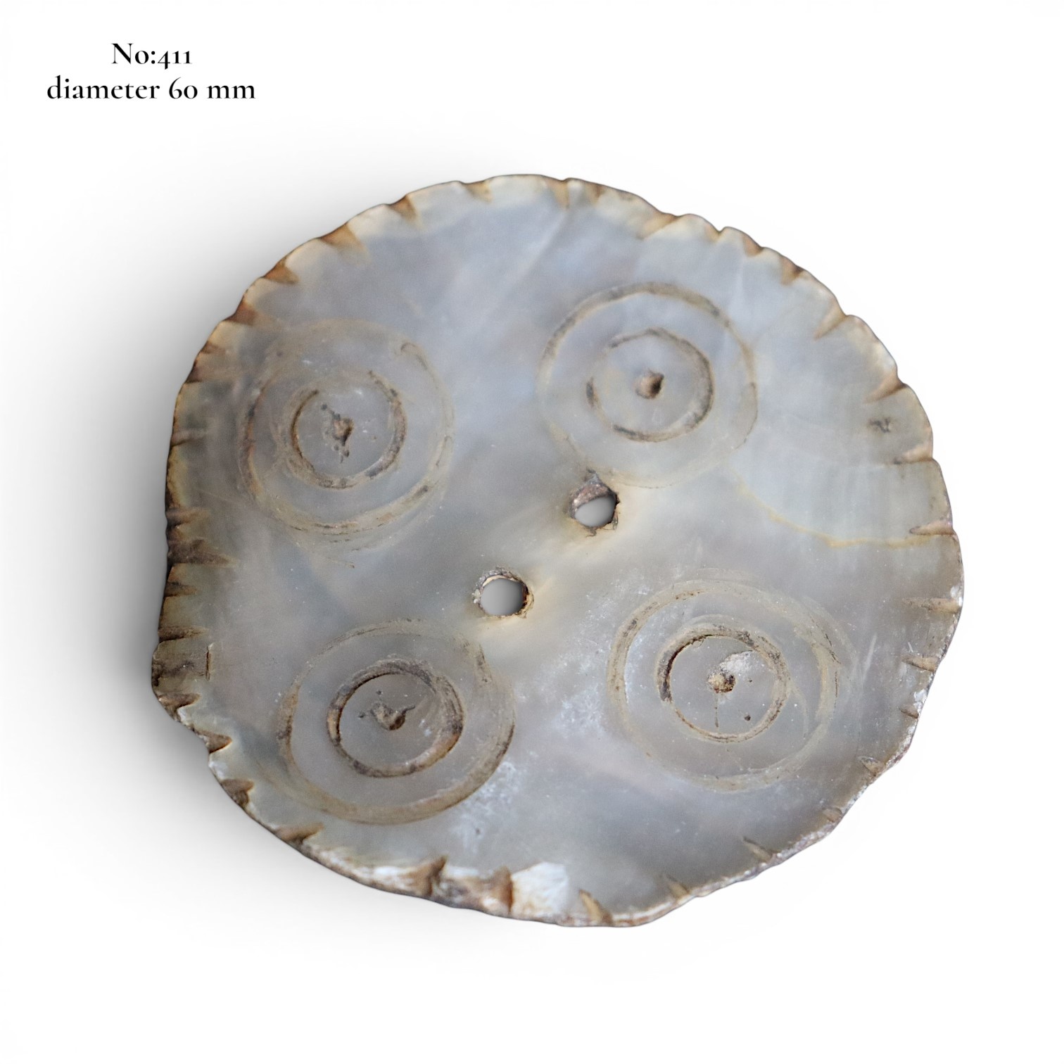 antique Vintage Hand Cut Shell Tany Buttons From The City Gilgit In The Swat Valley Of North Pakistan.