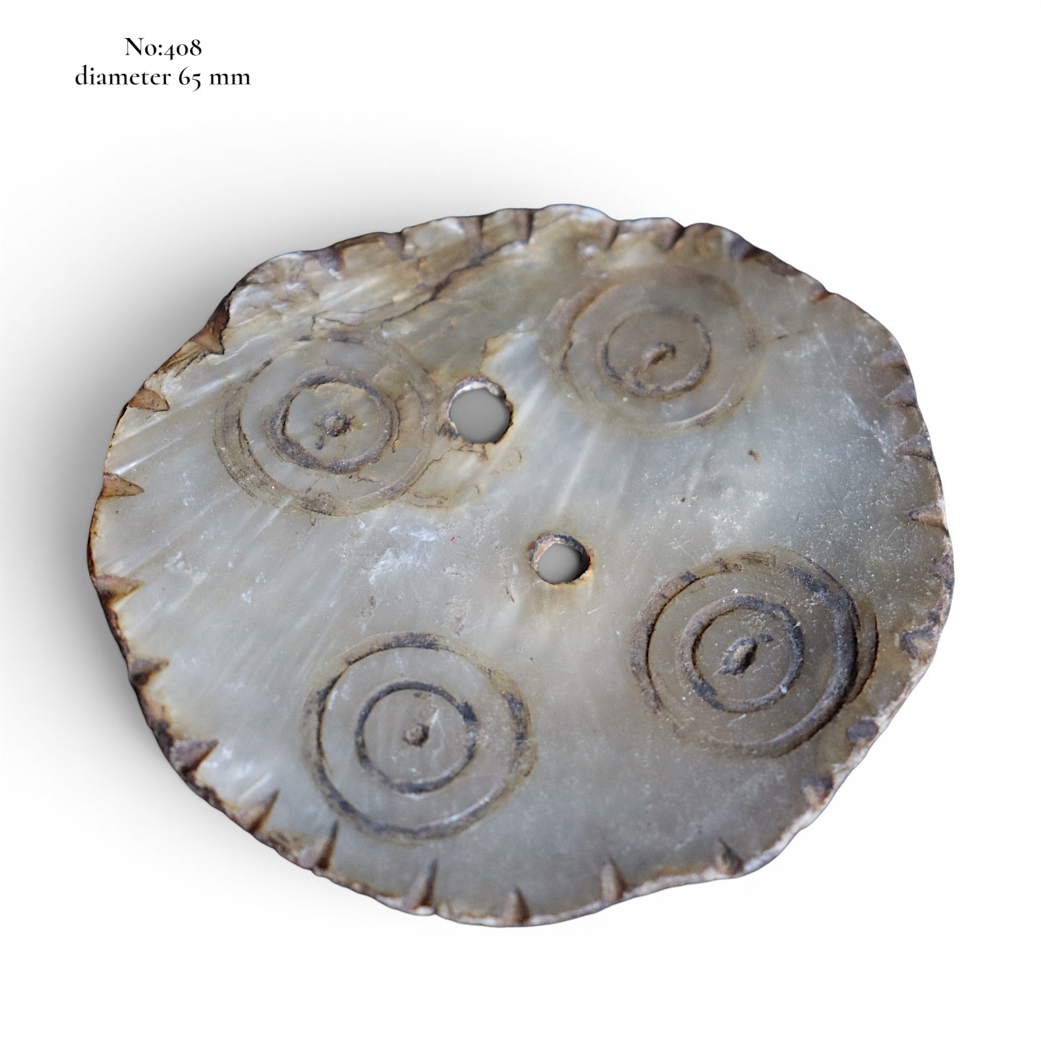 antique Vintage Hand Cut Shell Tany Buttons From The City Gilgit In The Swat Valley Of North Pakistan.