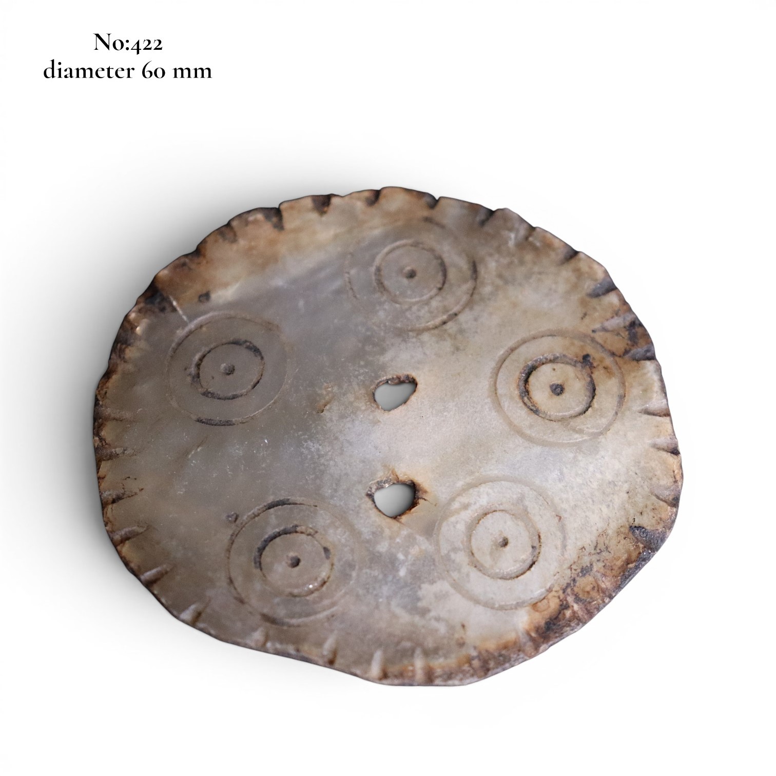 antique Vintage Hand Cut Shell Tany Buttons From The City Gilgit In The Swat Valley Of North Pakistan. - Copy