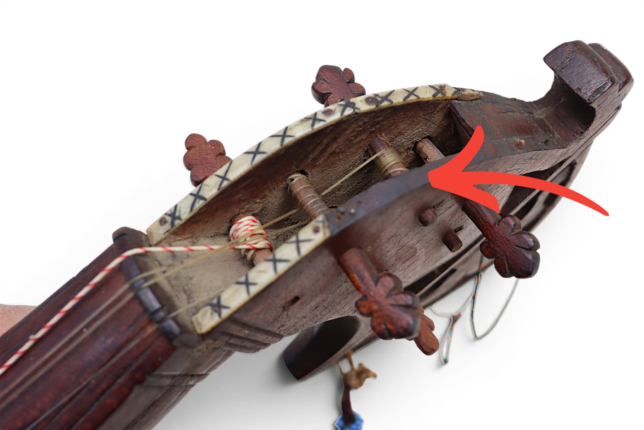 antique traditional folk musical instrument Afghanistan Rubab rabab HH26A