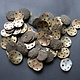 2 PCS Vintage Hand Cut Shell Tany Buttons From The City Gilgit In The Swat Valley Of North Pakistan. - new