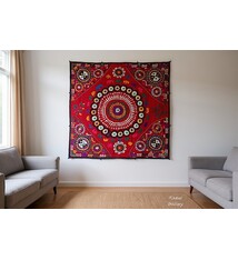 192x192 cm hand bestickte  Suzani Stickerei aus Uzbekistan  Nr:UZ26/ 3