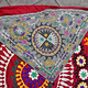 192x192  cm hand bestickte  Suzani Stickerei aus Uzbekistan  Nr:UZ26/ 3