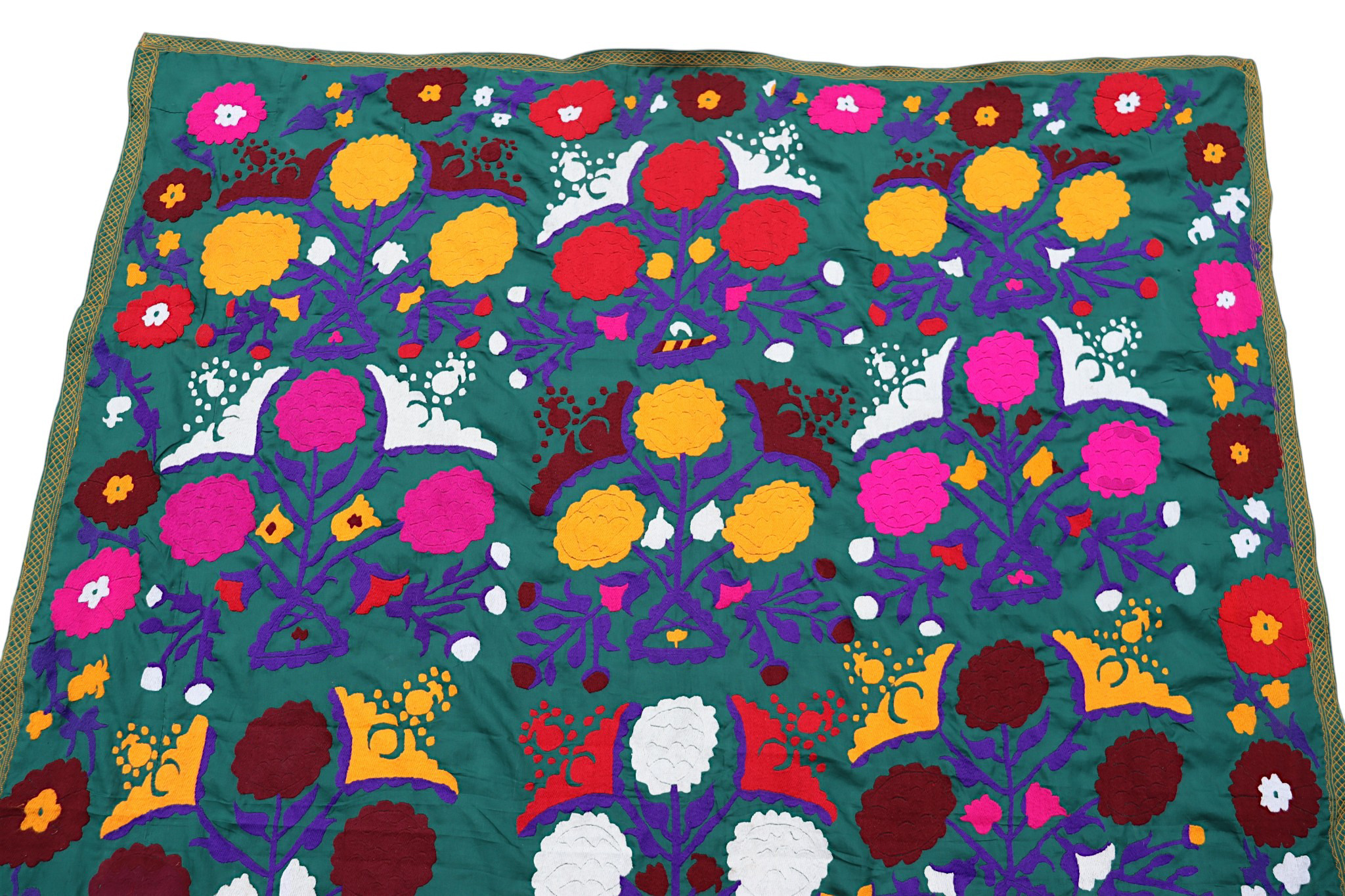 217x160  cm hand bestickte  Suzani Stickerei aus Uzbekistan  Nr:UZ26/ 4