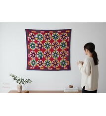 195x177   cm Hand Embroidered suzani from Uzbekistan.ablecloth, Wall hanging, Bedspread,Bedcover No.UZ26/ 6