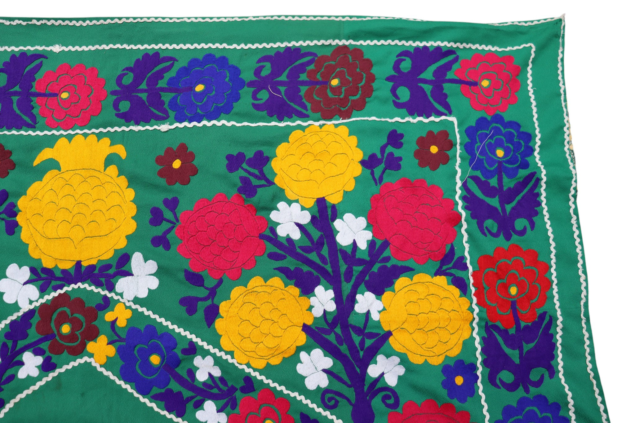 cm Hand Embroidered suzani from Uzbekistan.Tablecloth, Wall hanging, Bedspread,Bedcover No. UZ26/ - Copy