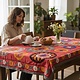 202x190  cm Hand Embroidered suzani from Uzbekistan.Tablecloth, Wall hanging, Bedspread,Bedcover No. UZ26/ - 12