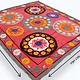 202x190  cm Hand Embroidered suzani from Uzbekistan.Tablecloth, Wall hanging, Bedspread,Bedcover No. UZ26/ - 12