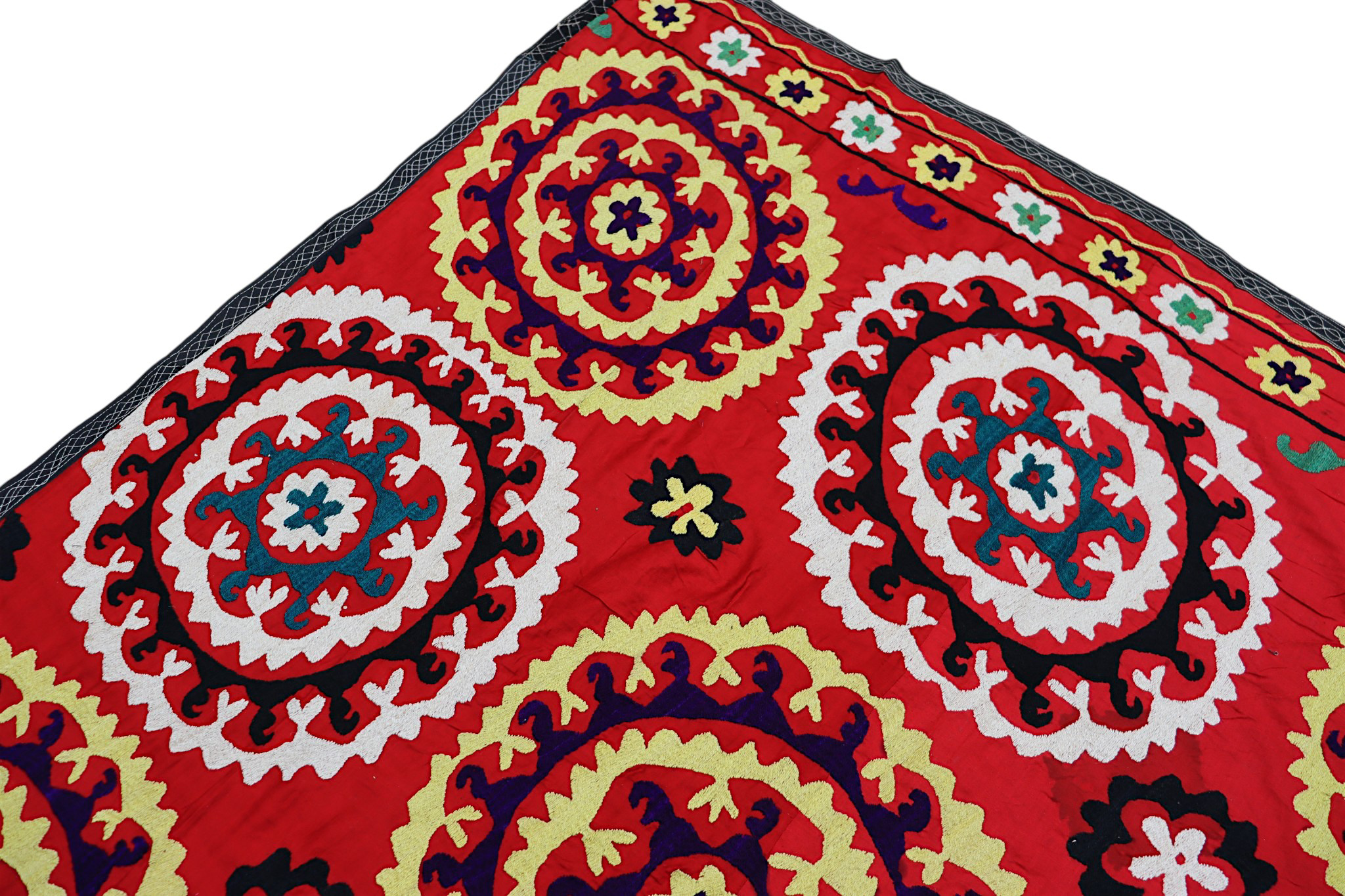 245x155  cm hand bestickte  Suzani Stickerei aus Uzbekistan  Nr:UZ26/ 13