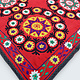 215x205  cm hand bestickte  Suzani Stickerei aus Uzbekistan  Nr:UZ26/15